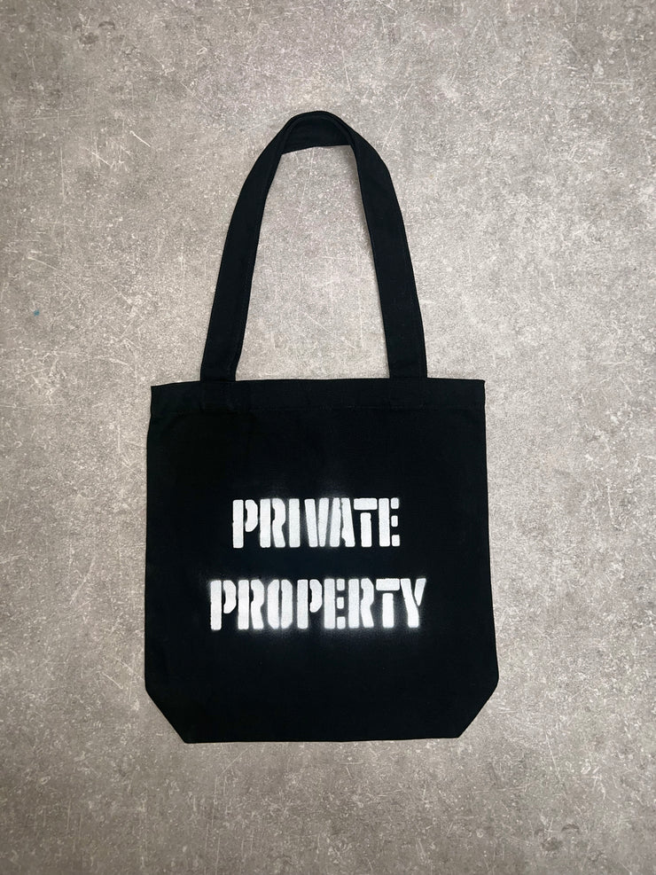 PRIVATE PROPERTY TOTE BAG